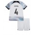 Cheap Liverpool Virgil van Dijk #4 Away Football Kit Children 2022-23 Short Sleeve (+ pants)